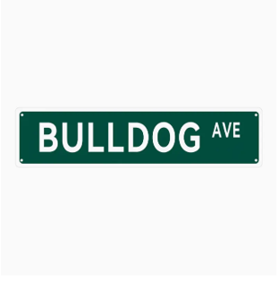 Bulldog Ave | Vintage Street Sign