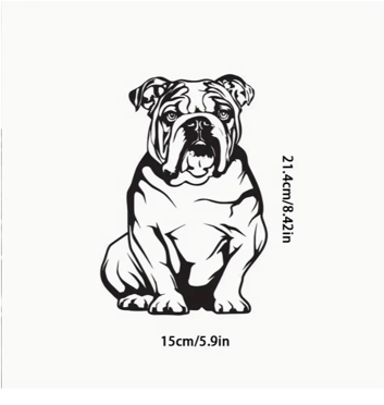 Serious Bulldog | Car decal