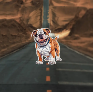 Happy Bulldog | Car decal
