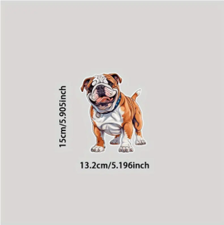 Happy Bulldog | Car decal